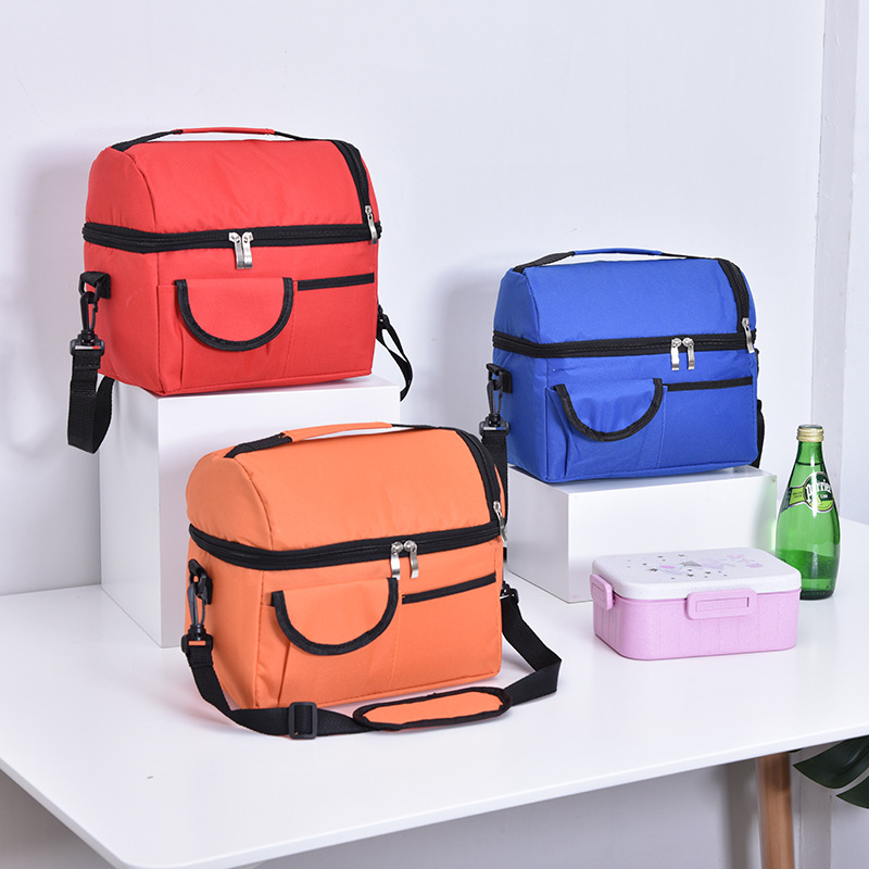 Borsa termica per ghiaccio a doppio strato borsa per alimenti latte materno bottiglia per la conservazione fresca borsa per mummia nuovo pranzo Bento Box per adulti bambino e studente