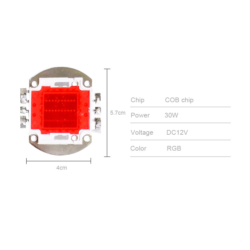 WS2811 high power led pixel module;DC12-24V input;30W addressable RGB full color pixel floodlight