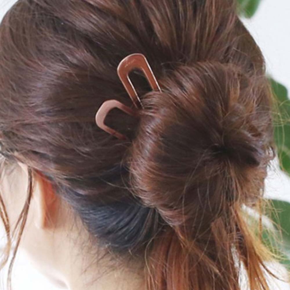 Femmes filles Style japonais en alliage de métal u-forme pince à cheveux Vintage bâtons de cheveux pour femmes dame épingle à cheveux chignon Style outil chapeaux