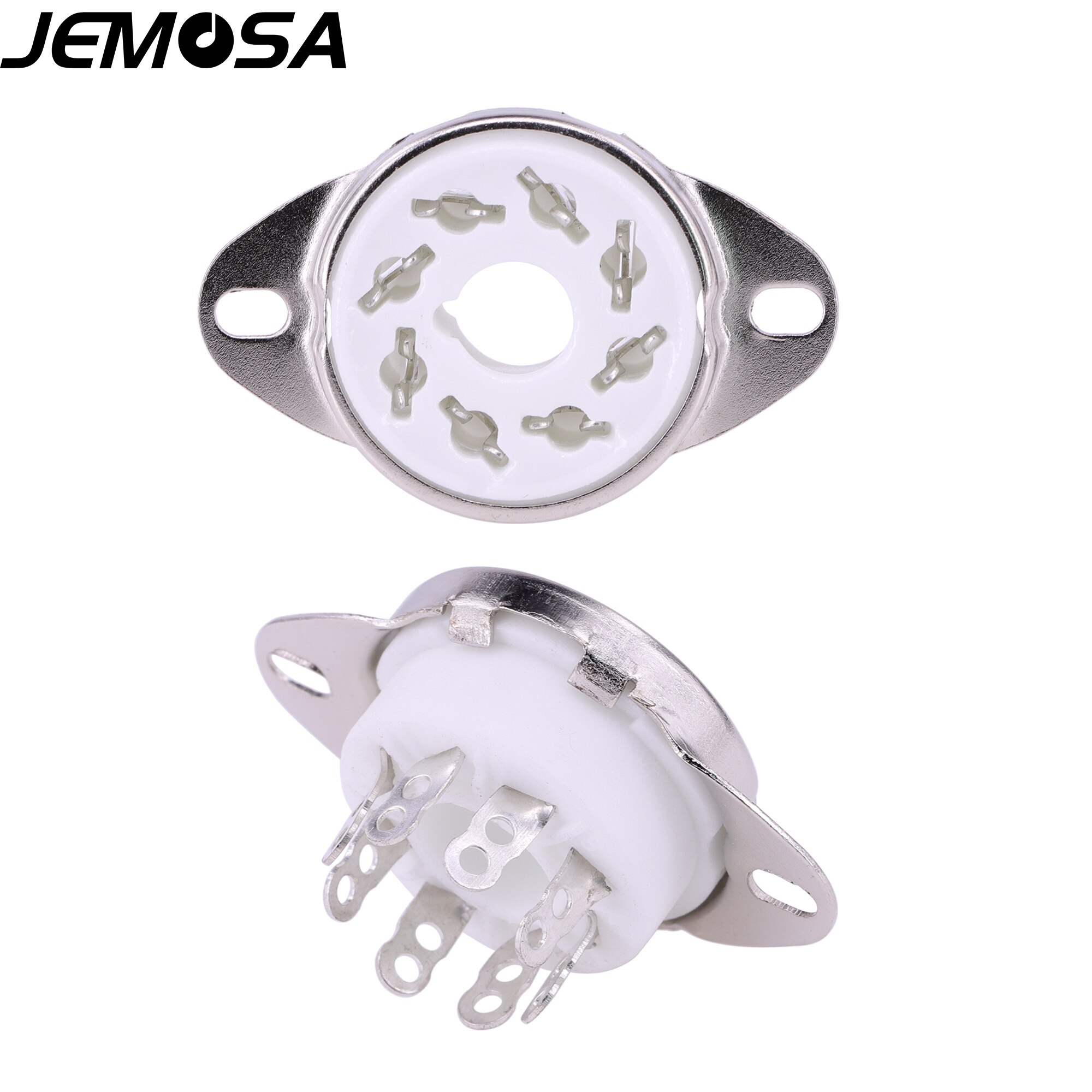 10 pz ceramica 8pin presa tubo GZC8-Y-6 presa tubo elettronico KT88 6SN7 6V6 6L6 EL34 6N8P tubo a vuoto amplificatore Audio HIFI fai da te