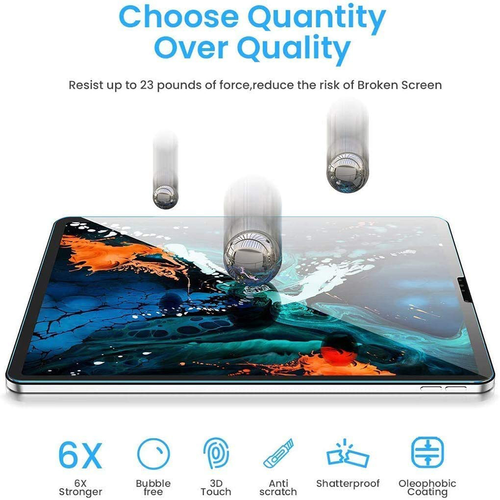 2 sztuk Tablet szkło hartowane dla Apple IPad 9. 8. 7. 10.2 &quot;/Mini 1 2 3 4 5/5th 6th/Pro 11 Screen Protector Cover hartowana folia