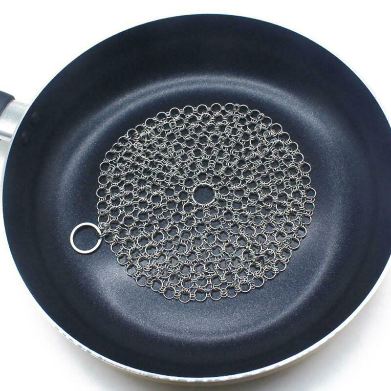 'hi beste' rustfritt stål netting gryte panneskrubber takke skrapebørste til kjøkkenpanner 889