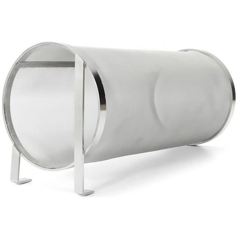 Öl torrbehållartillbehör, rostfritt stål humlesil mikrometer mesh öl percolation patron  (4 x 10 tum)