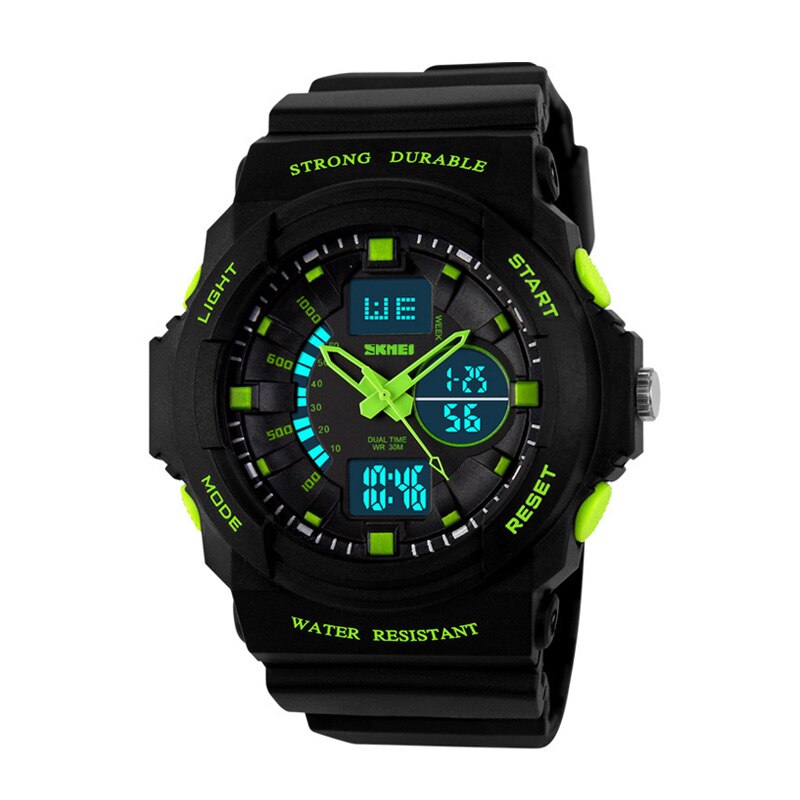 Kids Watches Sports Quartz Children Digital Watch Relojes SKMEI Brand Outdoor Quartz-Watches Boys Wristwatches: 1008 women green