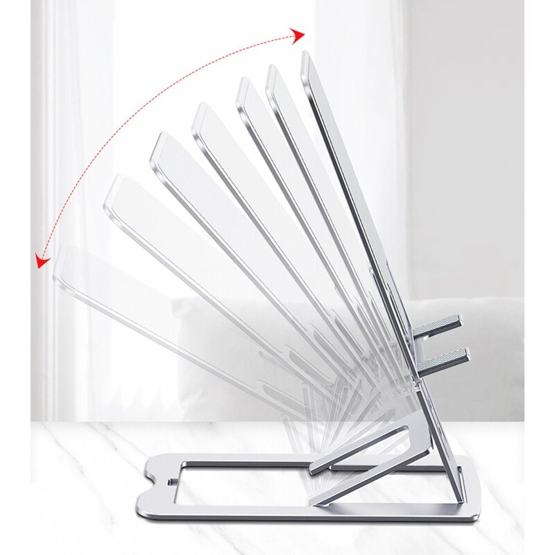 LH-0013 Mobiele Telefoon Houder, Draagbare Opvouwbare Aluminium Legering Licht En Dunne Lui Houder Geschikt Voor Telefoon