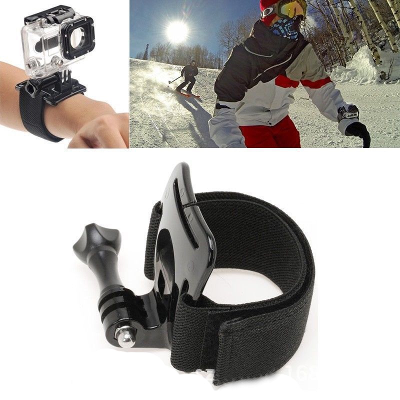 Verstelbare Tape Arm Mount Wrist Band Schroef Mount Actie Ourdoor Sport Camera Strap Voor Gopro Hero 5 + 5 4 3 2 Accessoires