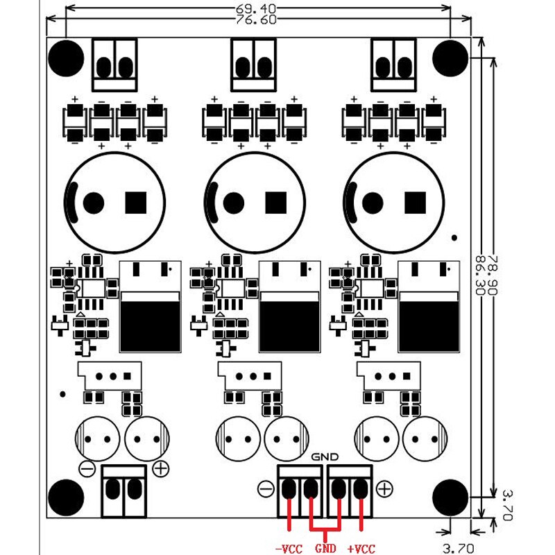 LUSYA-fuente de alimentación Dual HIFI DAC Clase A, salida múltiple +-12V, 5V, para decodificador PCM1794A HIFI DAC T0385