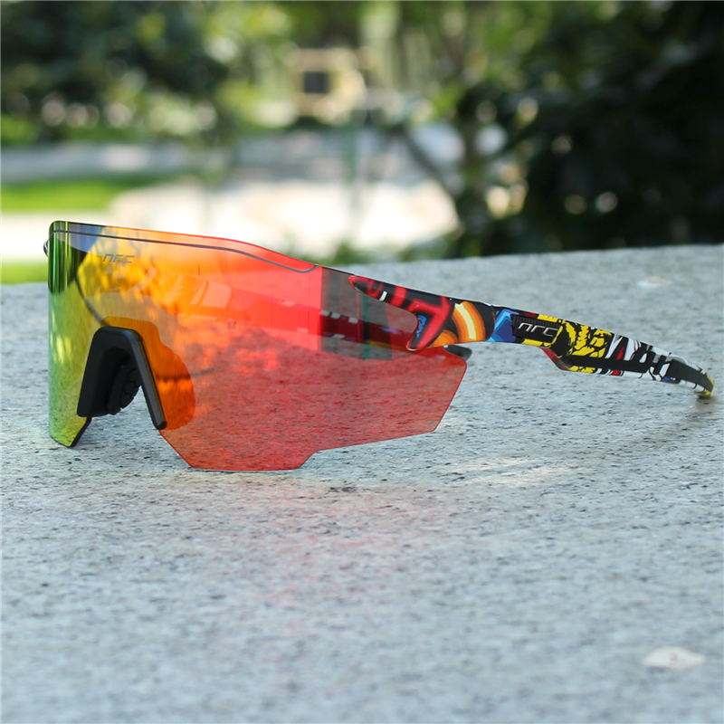 NRC gafas de sol de ciclismo 1 lente UV400 TR90 gafas deportivas para bicicleta MTB bicicleta de montaña pesca senderismo gafas para hombres y mujeres: plum