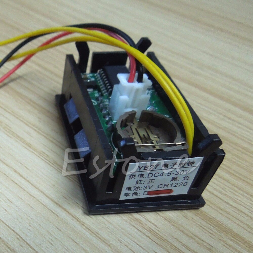 LED-anzeige Digitale Uhr 12V/24V Armaturenbrett Auto Motorrad Zubehör 1PC