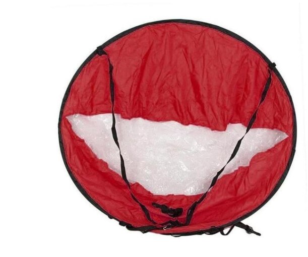 JOYLIVE Rowing Boats Sailboat Durable Portable Folding Downwind Wind Paddle Sail Surf Board Kayak Sail For Kayak Canoe Boat: Red