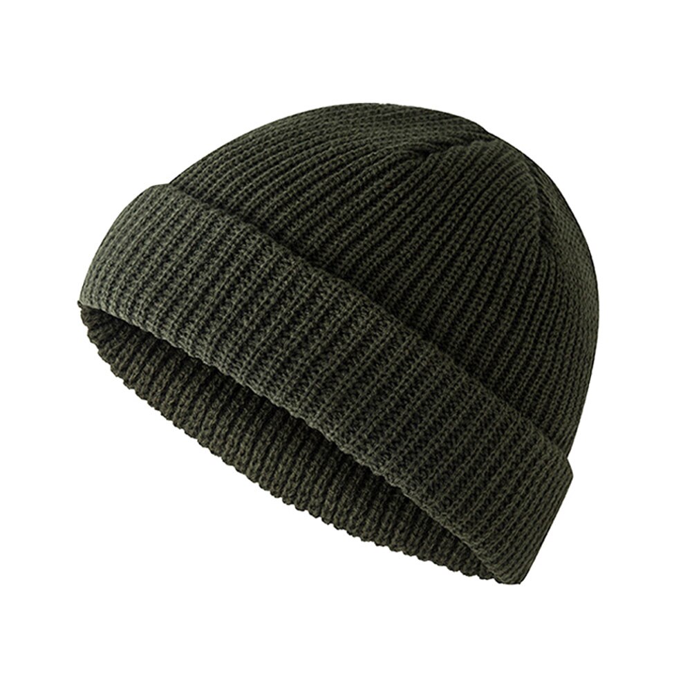 Gorro de pescador enrolladas de Color liso para hombre y mujer SAL99: army green