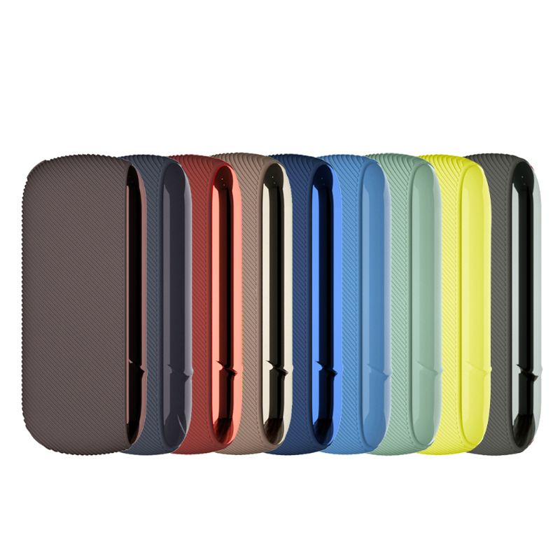 9 Colors Fine Twill Silicone Side Cover Full Protective Case Pouch for IQOS 3.0 Outer Case for IQOS Accessories