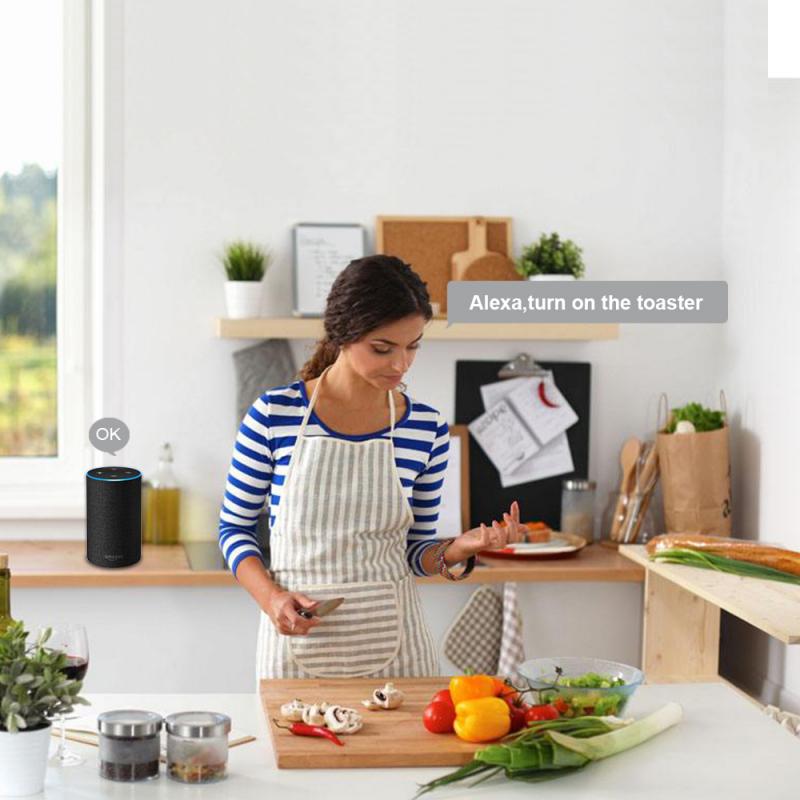 WIFI Wireless Remote Socket Smart Timer Plug Voice Control UK Home Fire Retardant Smart Power Socket UK Plug For Alexa/Google