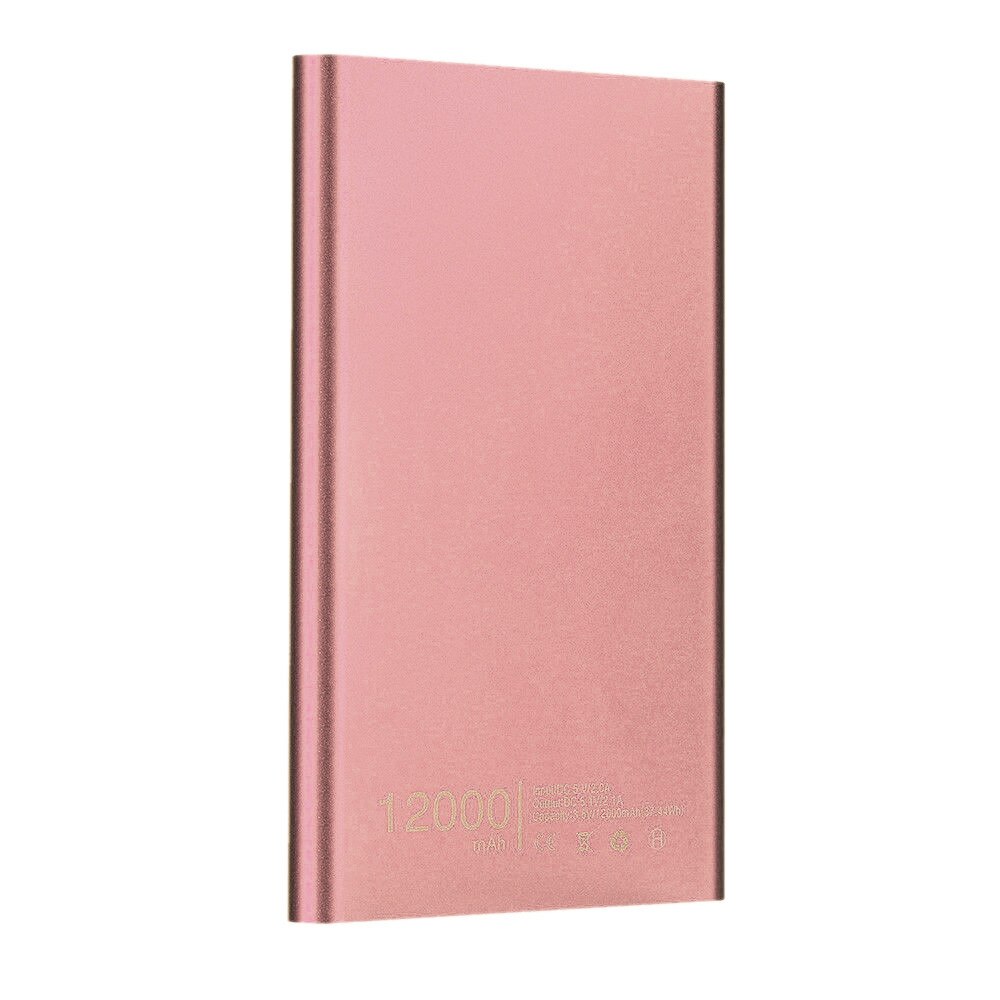 Power Bank 12000mAh Electronic Portable Charging Poverbank Mobile Phone External Battery Charger Instant Heating Hand Warmer 818: B