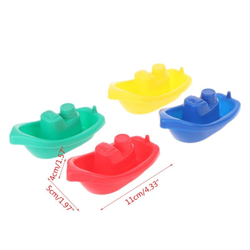 4 Stuks Little Boot Trein Bad Speelgoed Badkamer Baby Speelgoed Abs Zwembad