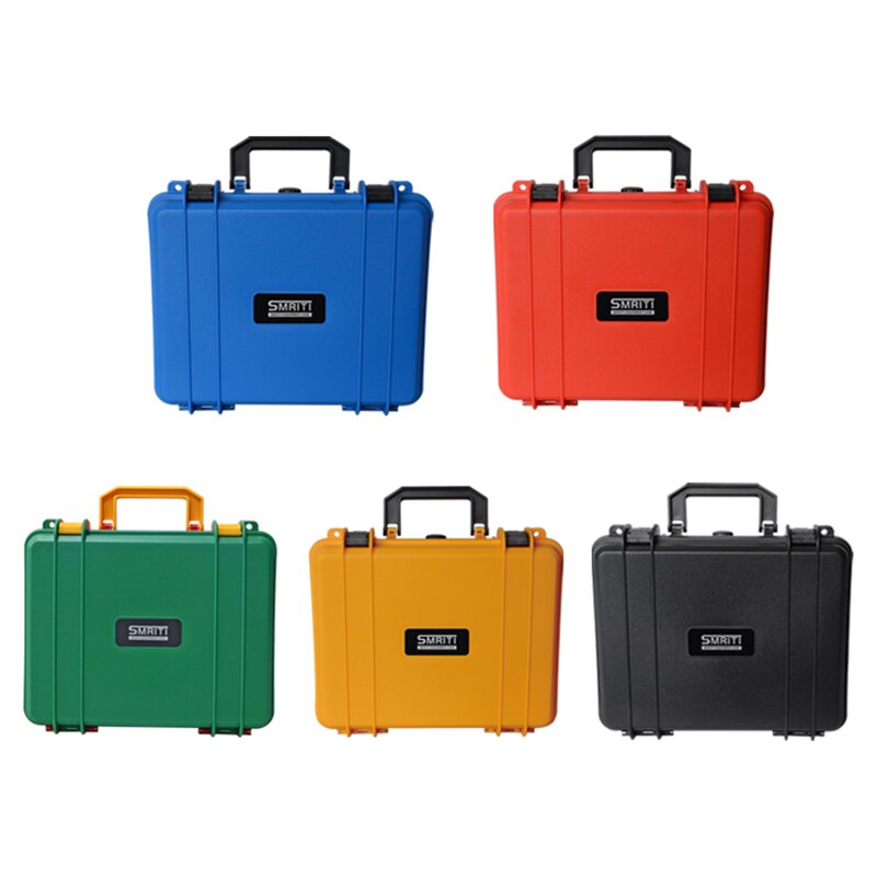 280x240x130mm Safety Instrument Tool Box ABS Plastic storage Toolbox Sealed Tool case box With Foam Inside 4 color