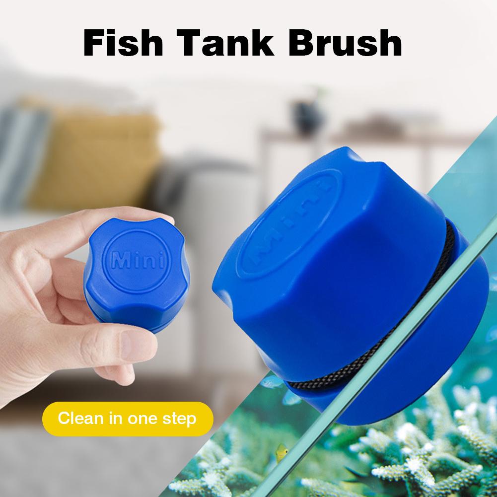 Cepillo de limpieza magnético para pecera, rasqueta limpiadora de algas para vidrio, limpiador, cepillo de limpieza para acuario, accesorios
