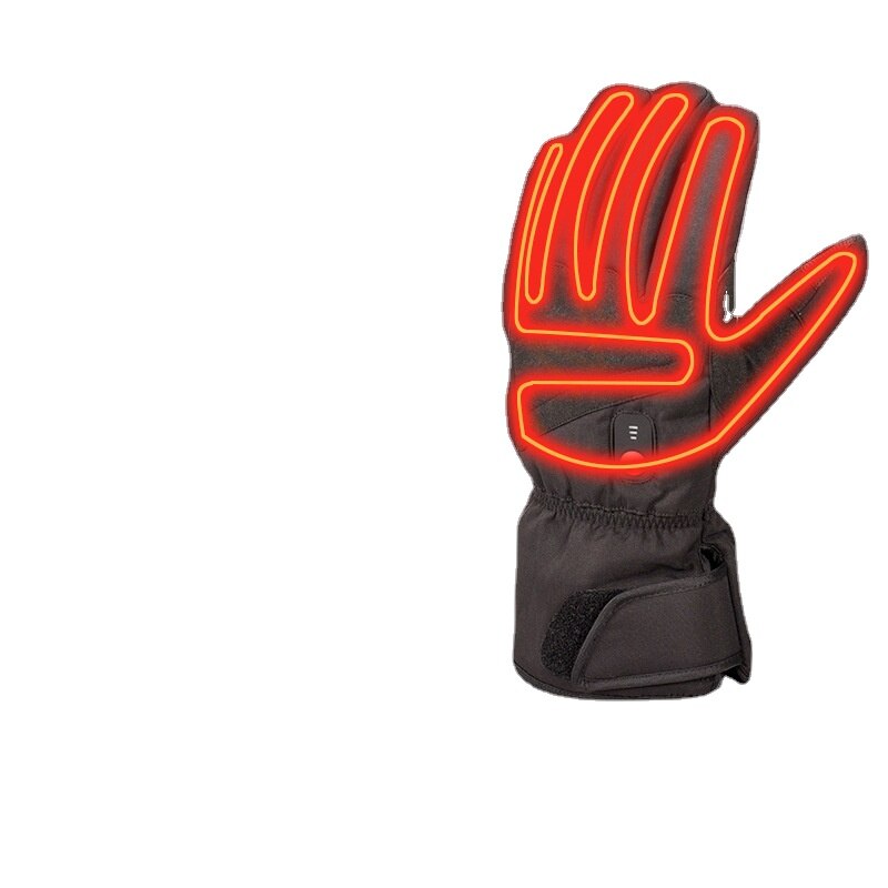 Winter Gloves Electric Motorcycle Heated Gloves Thermal Guantes Gloves Touch Screen Battery Powered MTB Riding Heating Gloves