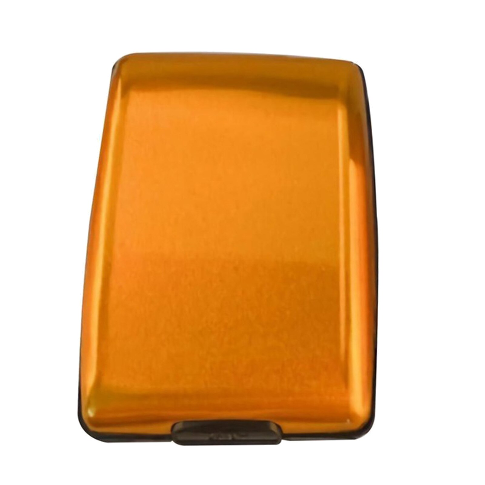 Unisex Aluminum Bank Card Holder Blocking Hard Case Wallet Solid Credit Card Scanning Protect Card Holder Women and Men: BRASS