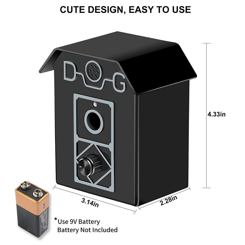 Barking Control Range Stop Barking Device, Safe for Dogs, Ultrasonic Bark Controller for Indoor and Outdoor