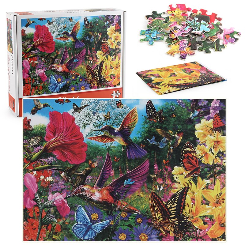 Hummingbird Garden Puzzle 1000 Pieces Jigsaw Puzzle for Adults Kids