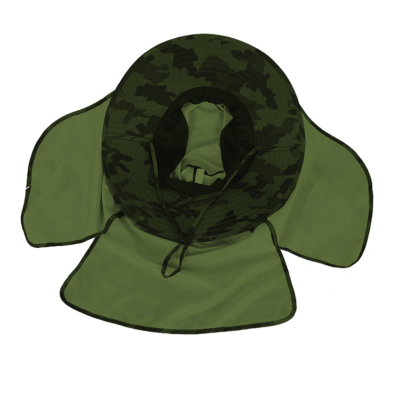Schnell trocknender Fischerhut für Herren, UV-Nackenschutz, Sonnenschutz, draussen, atmungsaktives Gittergewebe, Wandern, Angelkappen, Sommer