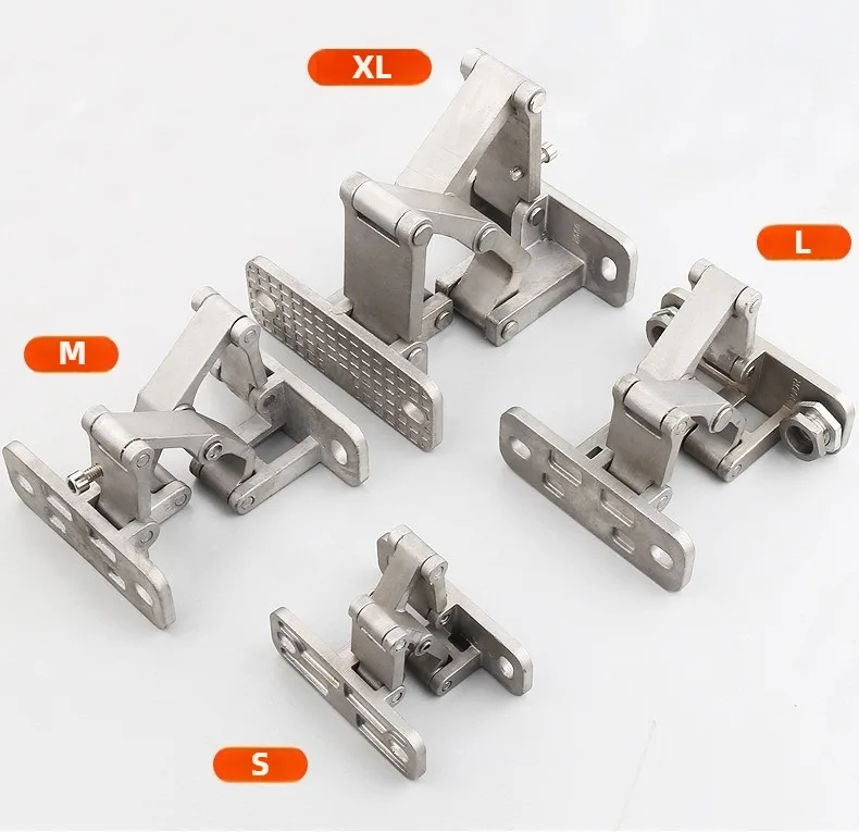 1PCS Stone door hinge Fire hydrant heavy-duty invisible door concealed door stainless steel folding hinge fire box