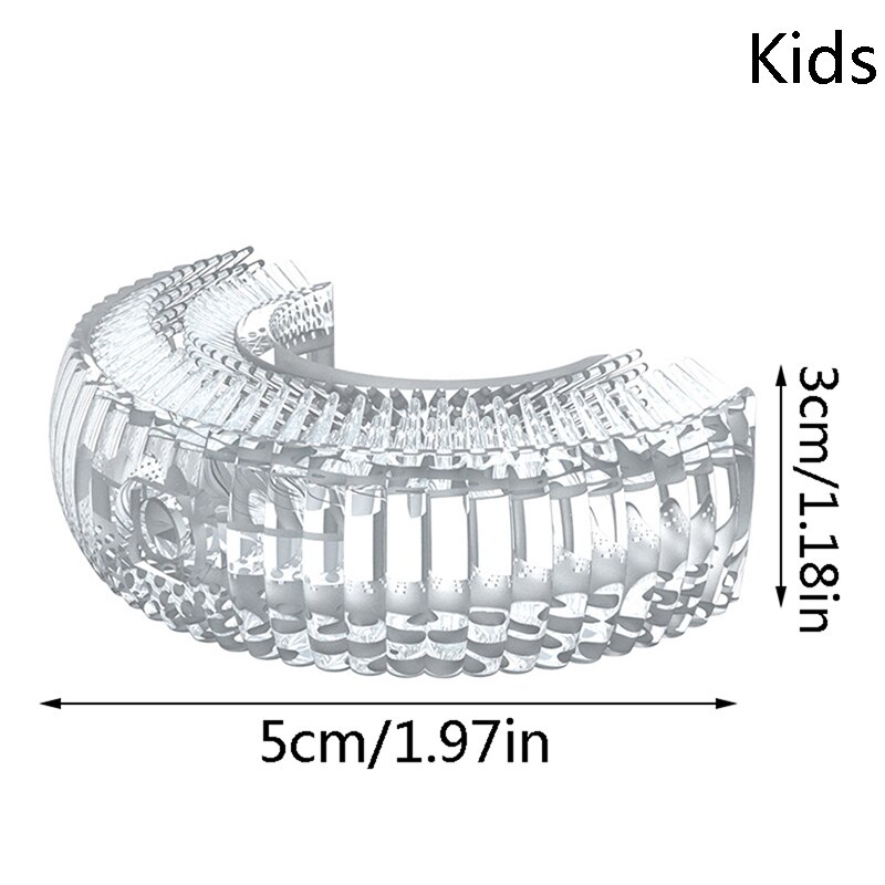 Electric Toothbrush Head Sonic Clean Replacement Toothbrush Heads Silicone Brush Teeth Heads 360 Degree U Type Automatic: Kids