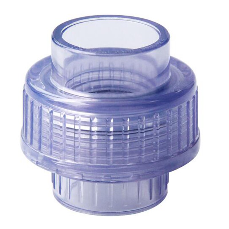 1pc PVC Transparent Straight Union Connector Inner Dia 20-63mm Water Supply Pipe Fittings Garden Irrigation PVC Quick Connectors