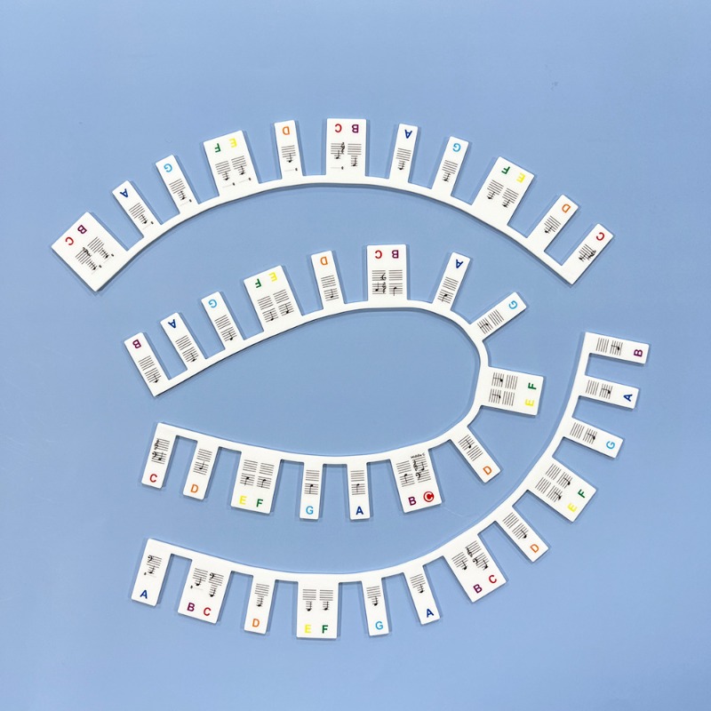 88Key Piano Keyboard Stickers Removable Piano Keyboard Note Labels for Learning Piano Notes Guide for Beginner