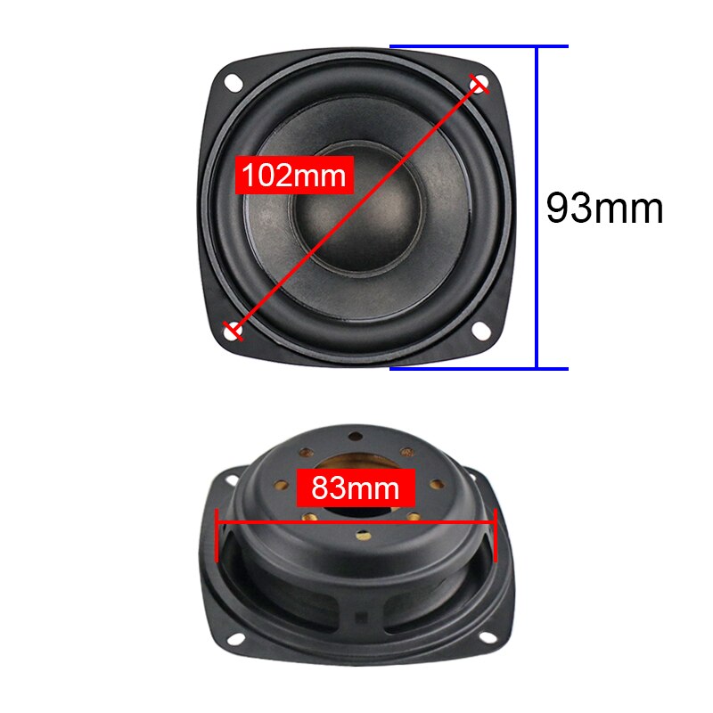 GHXAMP For 3.5 inch 4 inch 5 inch 83MM Passive Radiator Speaker Woofer