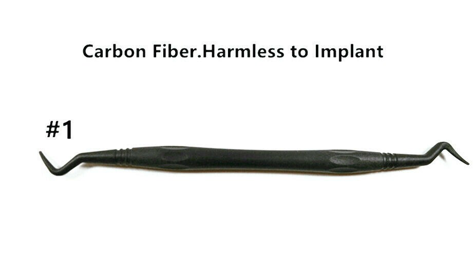 4pis/Lot Dental Carbon Fibre Implant Scaling Scaler Periodental Cleaner NoHarmTo Implants 134: NO.1 X4pcs