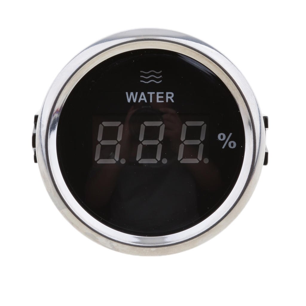 1x Universal Digital Fuel Gauge Tank Gauge, Stainless Steel, Φ52mm + 1x Universal 20cm Level Sensor Water Level Sensor