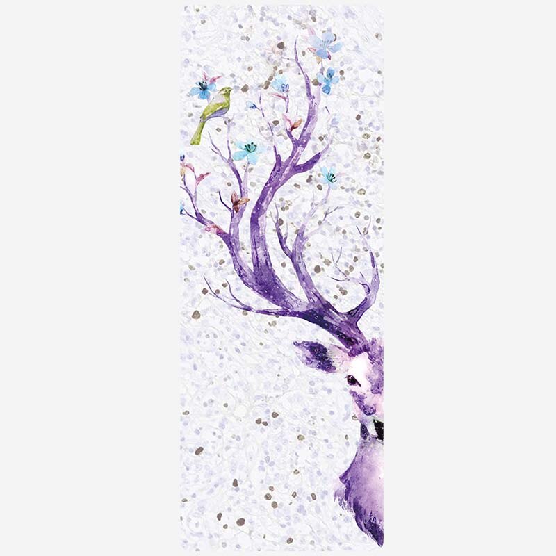 Tapetes de ioga dobráveis ultra-finos para fitness, pilates insípido, almofadas de ginástica, borracha, viagem, 1mm, 183x68cm