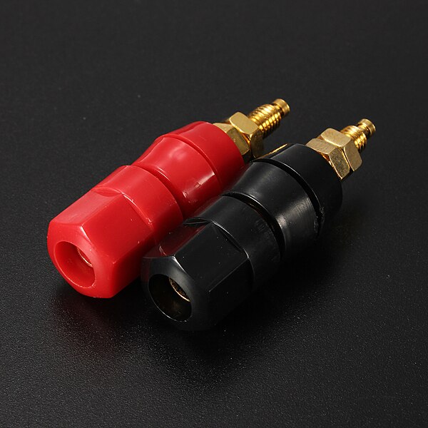 2 Stuks 48Mm Insulated Binding Post Audio Speaker Terminal Plug
