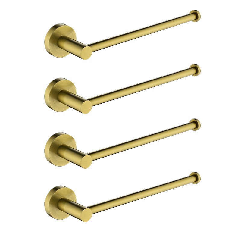 Luxus Gebürstet Gold Handtuch Ring Edelstahl Handtuch Halfter Zauberstab Handtuch Regal Gestell Schlecht Zubehör