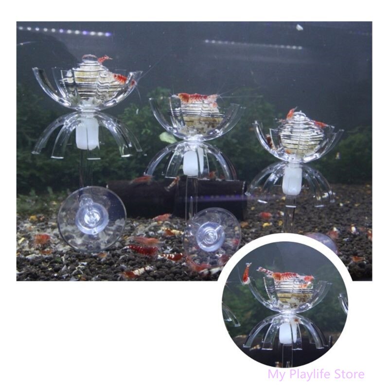 Aquarium Multi-function Fish Shrimp Feeder Spinach Cage Moss Ball Dry Spinach Feeding Food Bowl Shrimp Feeding cage C42