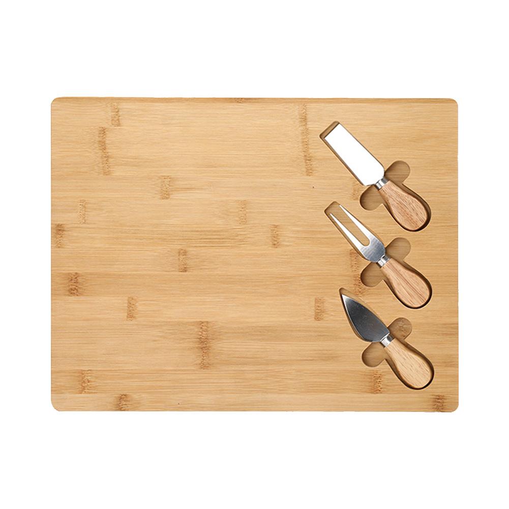 Cheese Board Set Durable Cheese Board With 3pcs Cheese Cutter Knife Slicer Kit Charcuterie Platter Serving Tray Cheese Cutter
