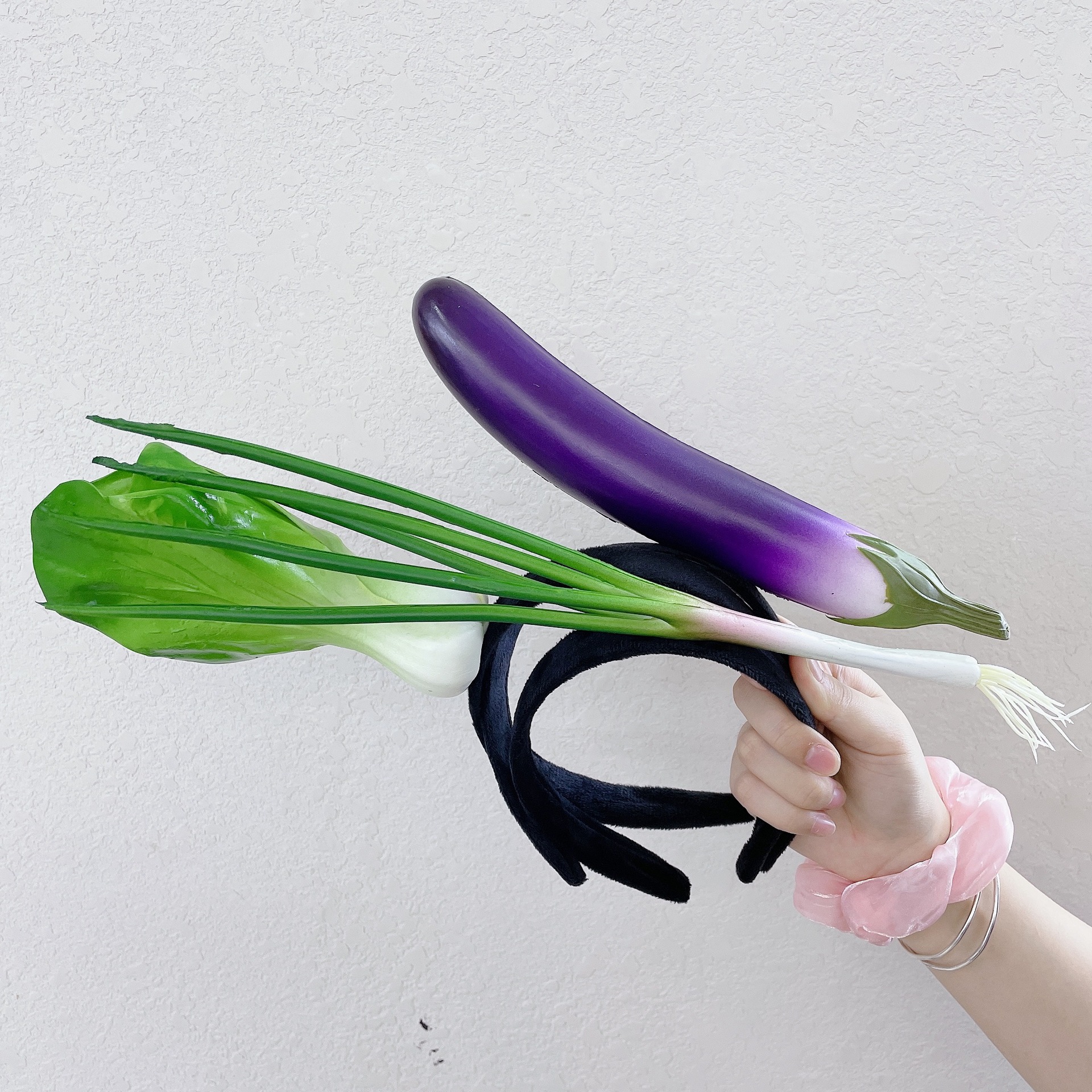 Divertido aro para el pelo tipo sándwich, diademas para frutas y verduras, diadema para de Cosplay para mujeres y niñas, tocado de felpa, accesorios para el cabello