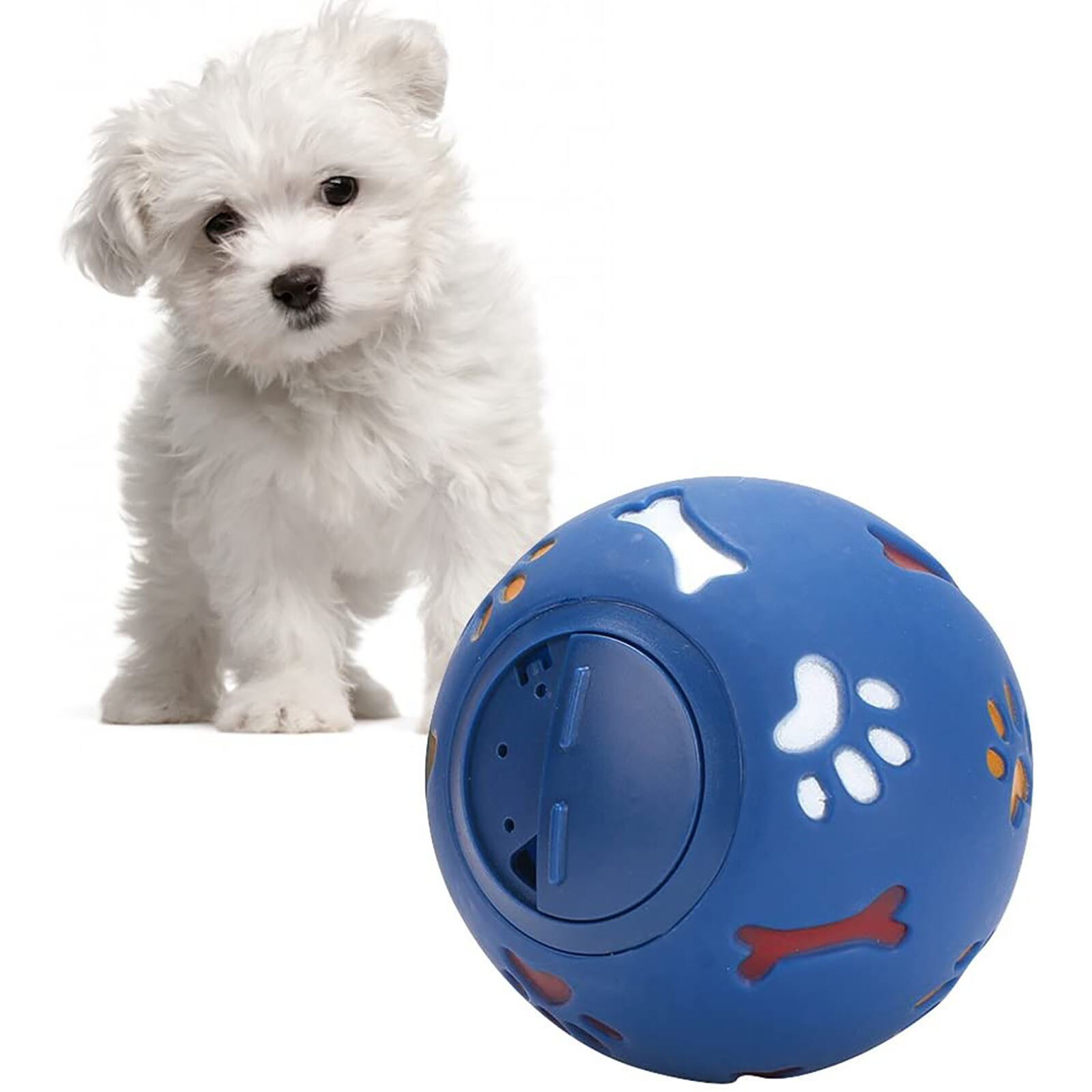 Pelota de goma para masticar para perros de compañía, alimentadores de ortodoncia para perros de compañía, juguetes interactivos para limpiar los dientes, suministros para mascotas, n. ° T2P