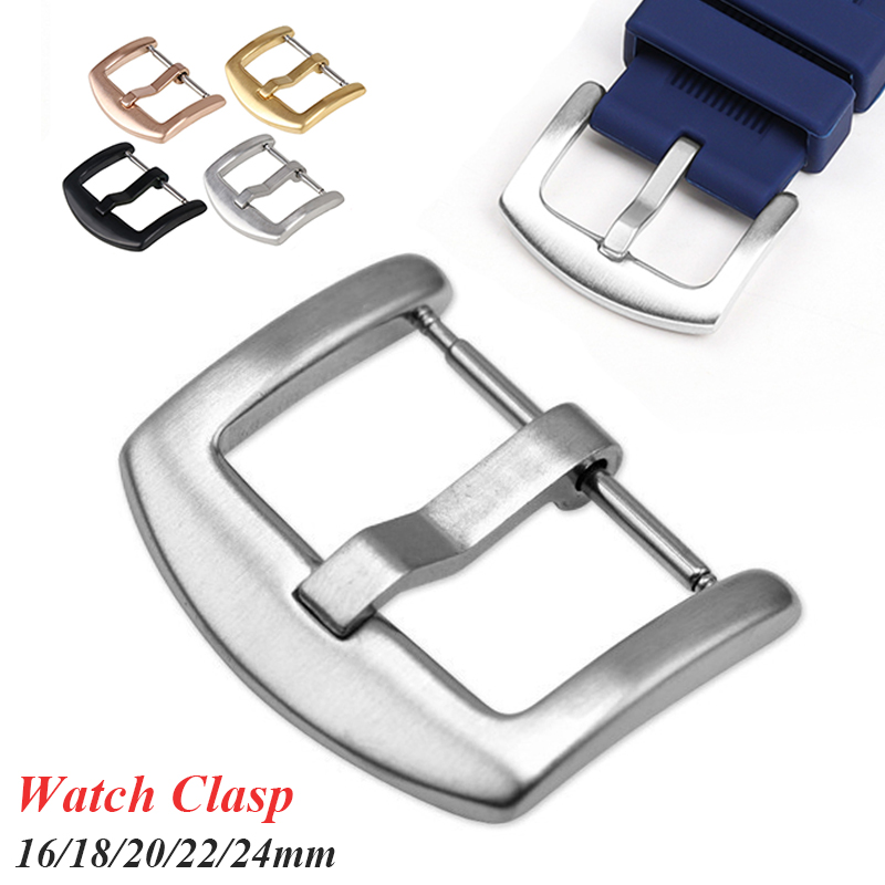 Metalen Horlogeband Gesp 16mm 18mm 20mm 22mm 24mm Mannen Horlogeband Band Zilver Zwart goud Roestvrij Stalen Sluiting Accessoires