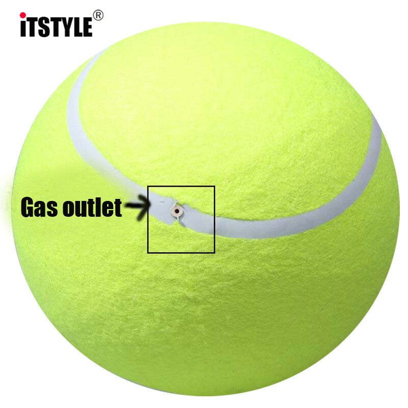 ITSTYLE 24 cm Giant Tennisbal Voor Pet Chew Speelgoed Grote Opblaasbare Tennisbal Handtekening Bal Levert Cricket