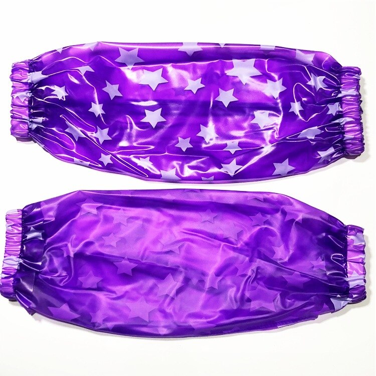 Manga impermeable de Pvc para adultos, manga de limpieza del hogar, patrón de estrella de cinco puntas, antiincrustante para el hogar: Verde