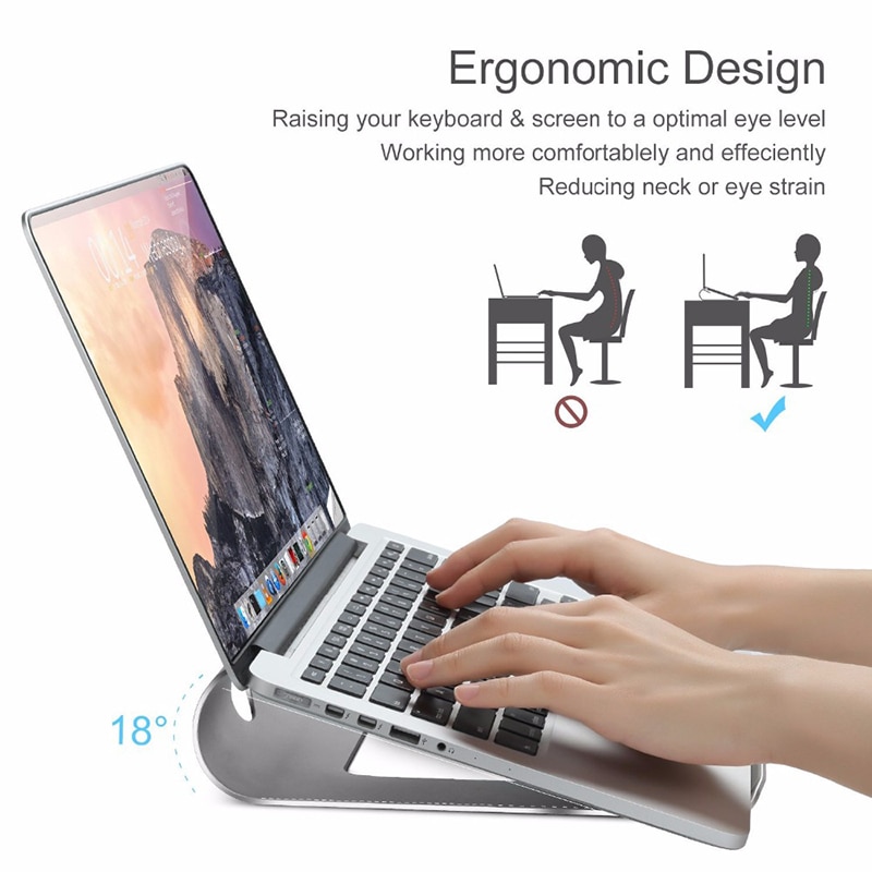 Aluminium Laptop Stand Voor Macbook Air Pro 11 12 13 15 Inch Notebook Laptop Cooling Mount Houder Voor Apple Computer accessoires