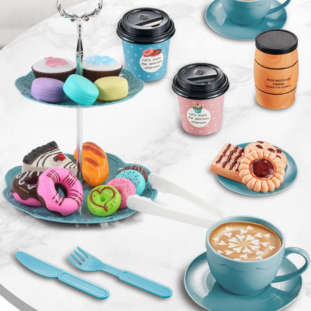 1 zestaw zabawka robić odgrywania ról zabawa symulacja 3D modelowanie plastikowa kawa przekąska zabawka robić udawania w gospodarstwie domowym