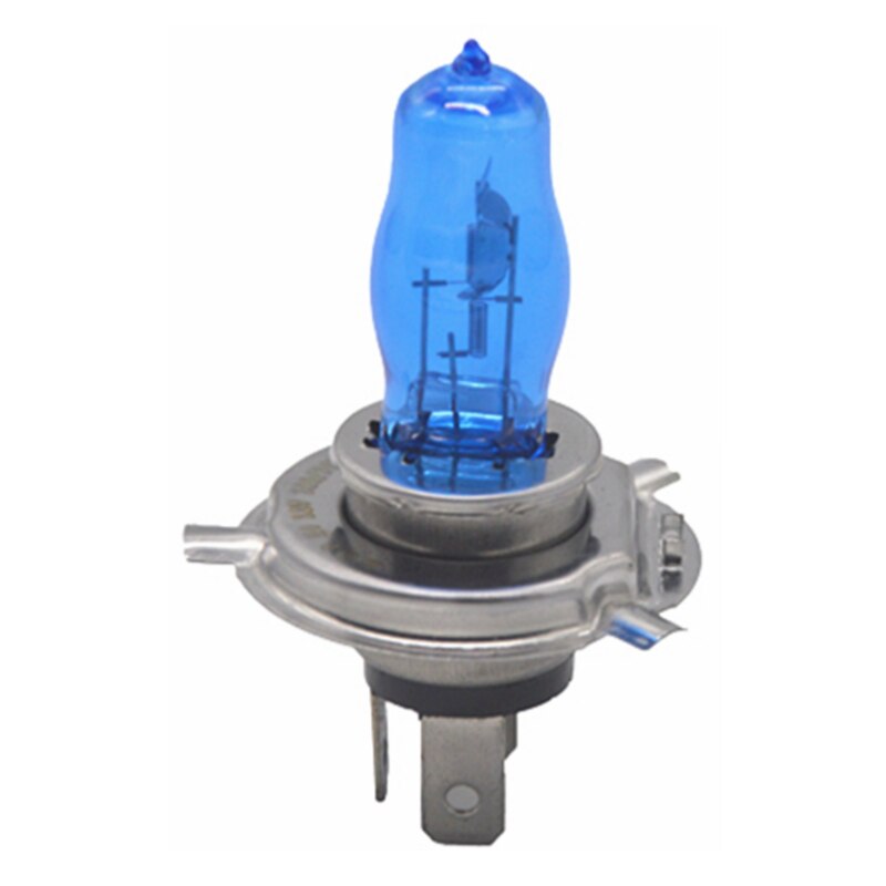 2 stk  h4 100w/90w 12v hod xenon hvit 6000k halogen bil hodelykt globes pærer lampe  h4 hod xenon lys