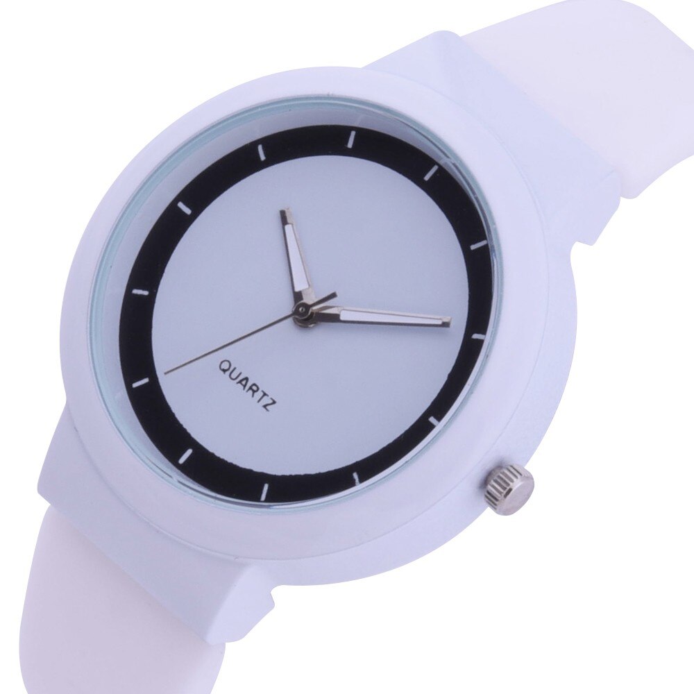 Dameshorloge siliconen band casual sport dameshorloge klok quartz uurwerk polshorloge zegarek damski relog