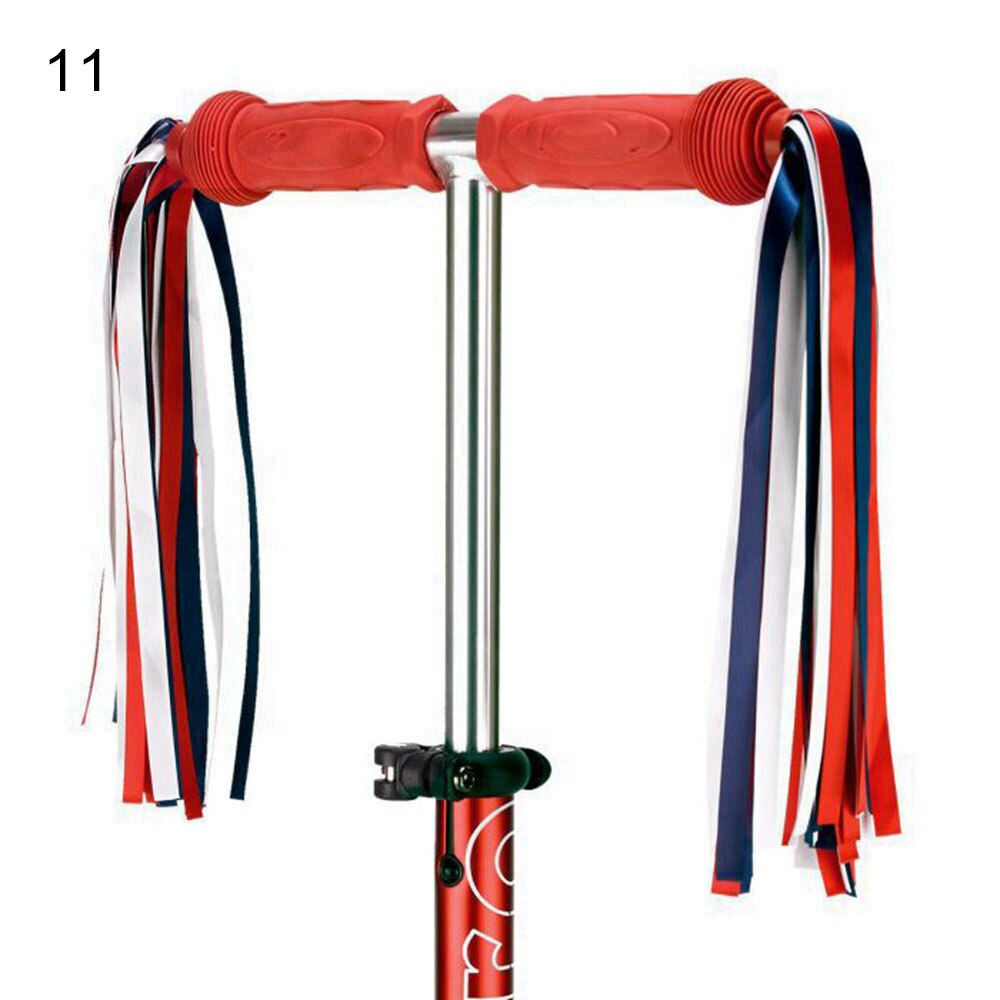 Kinderen Fiets Opslag Scooter Stuur Mand Fiets Voordrager Strik Tas Achter Fietsen Multicolor Opknoping Retro Kwasten: 11