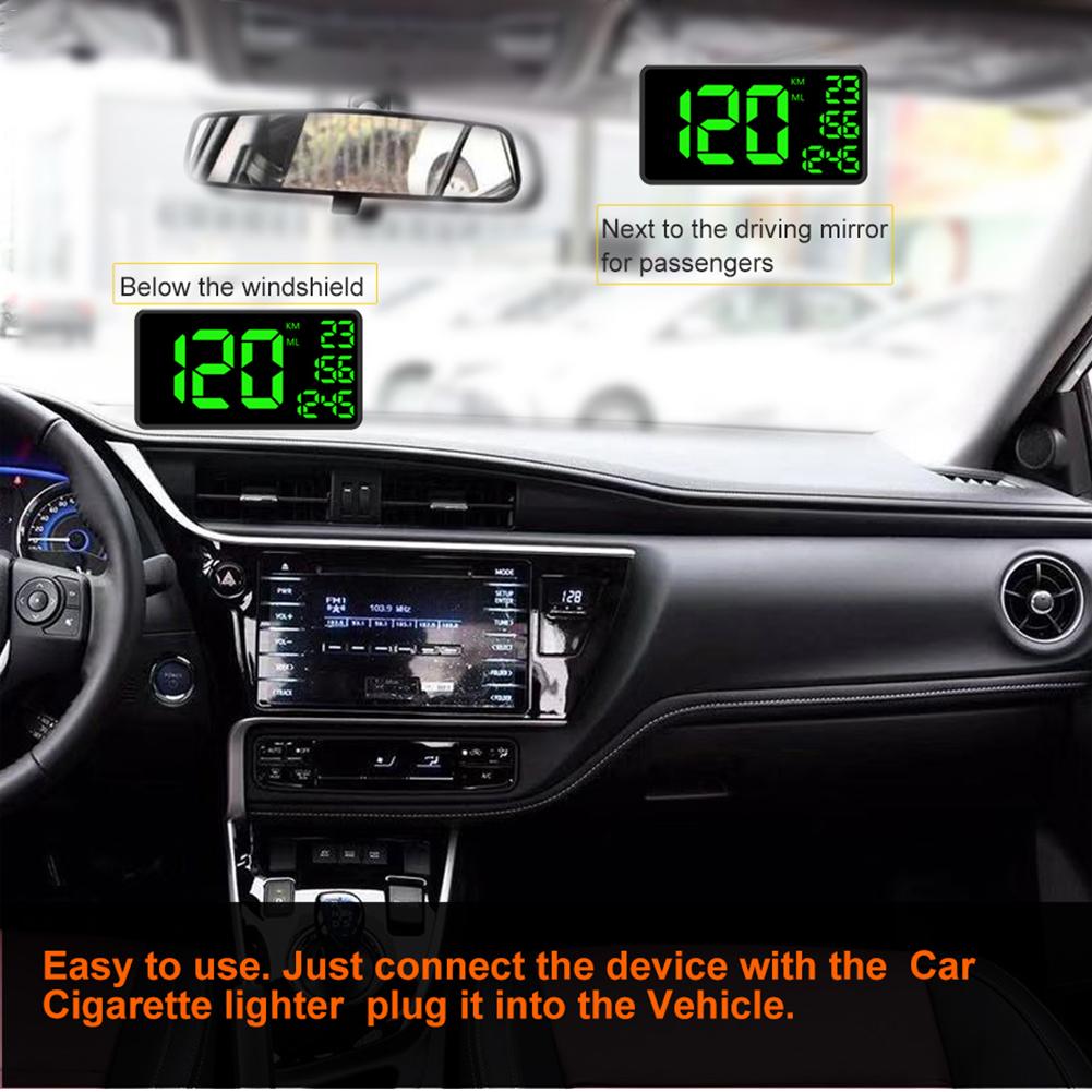 Compteur de vitesse GPS numérique pour voiture, affichage de la vitesse KM/h MPH, réglage d&#39;alarme pour vélo moto, accessoires Auto
