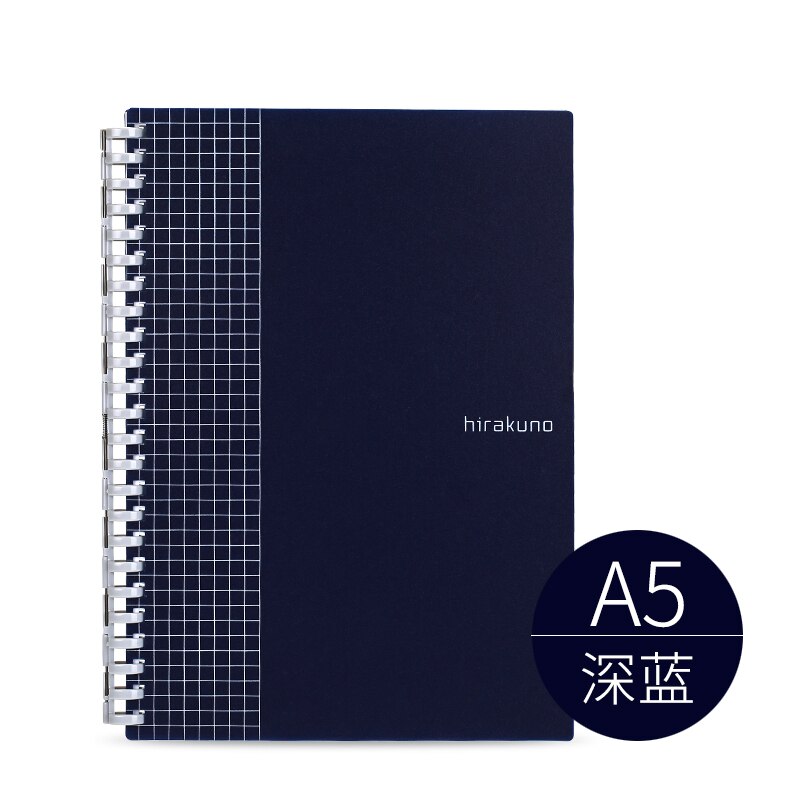 Japan LIHIT.LAB Loose Leaf Notebook N-1673 Business Office Notebook Removable for The Refill 1PCS: BLUE